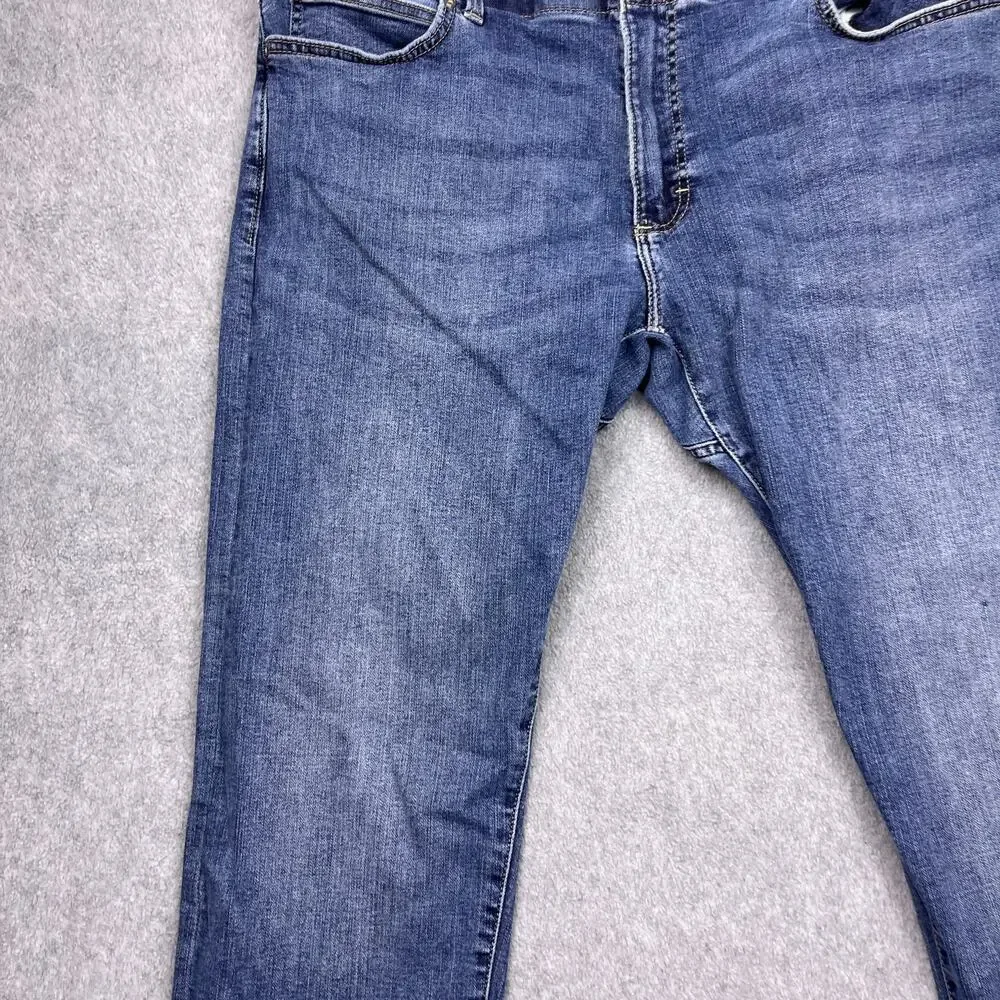 lee extreme motion straight leg jeans blue 40x30